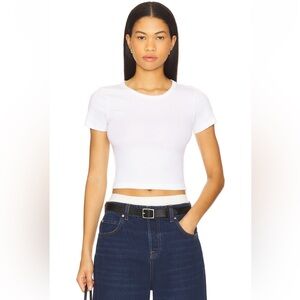 GRLFRND Classic White Crop Top Baby Tee